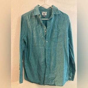 Women’s Old Navy Teal Button-down Shirt, Size S